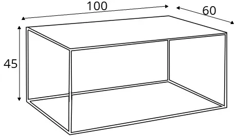 Odkladací stolík Tensio Metal 100x60 cm — 3
