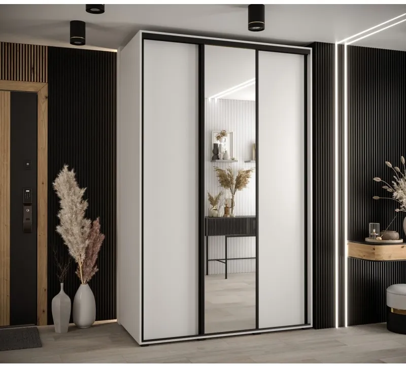 Skriňa s posuvnými dverami so zrkadlom vysoká Davos 3 150 hĺbka 60 cm — 2