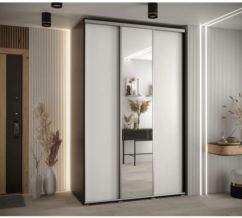 Skriňa s posuvnými dverami so zrkadlom vysoká Davos 3 150 hĺbka 60 cm — 2