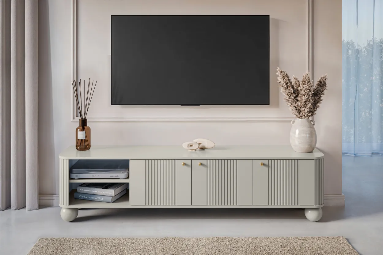 TV stolík Vesper s guľatými nožičkami — 2