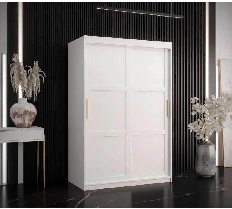 Skriňa s posuvnými dverami na oblečenie s tyčami Ramiro 1 120 cm — 2