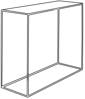 Konzolový stolík 100x35 cm Tensio Metal — 5