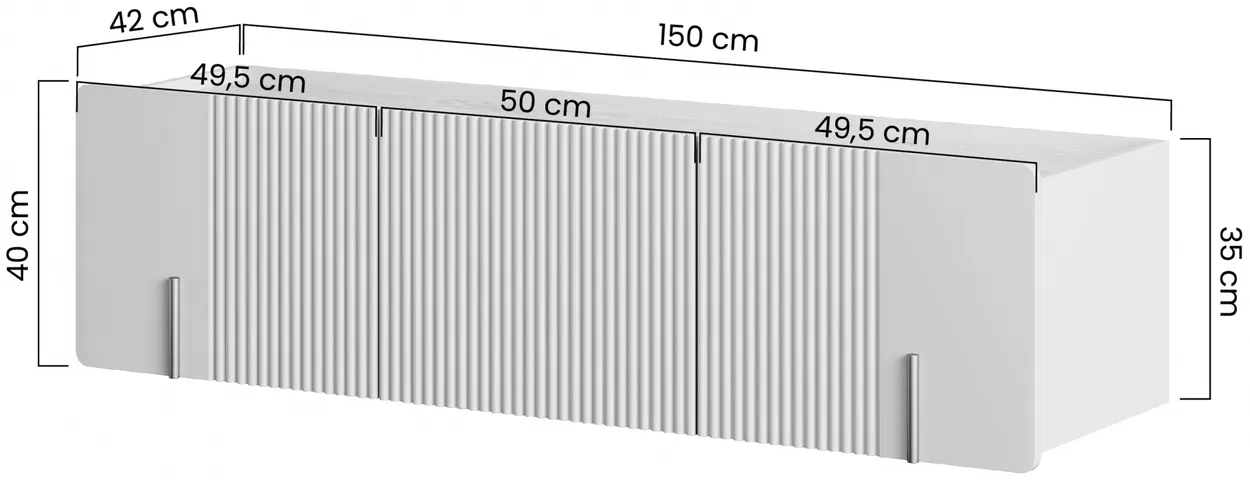 TV stolík závesný 150 Malmi — 4
