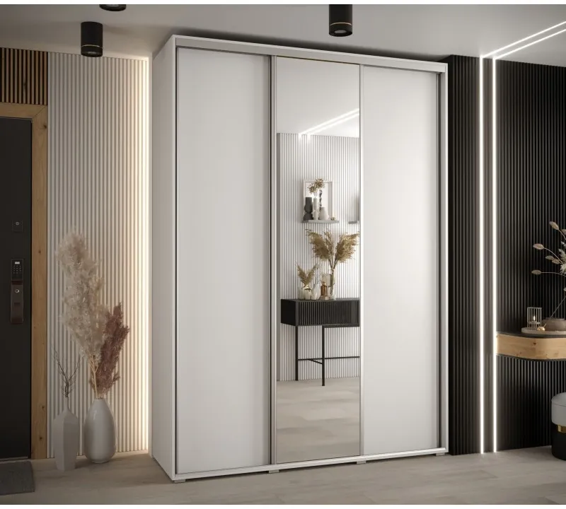 Skriňa s posuvnými dverami so zrkadlom vysoká Davos 3 180 hĺbka 45 cm — 2
