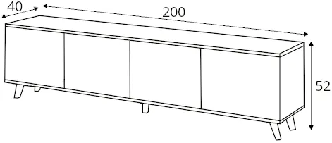 TV stolík 200 Random — 4