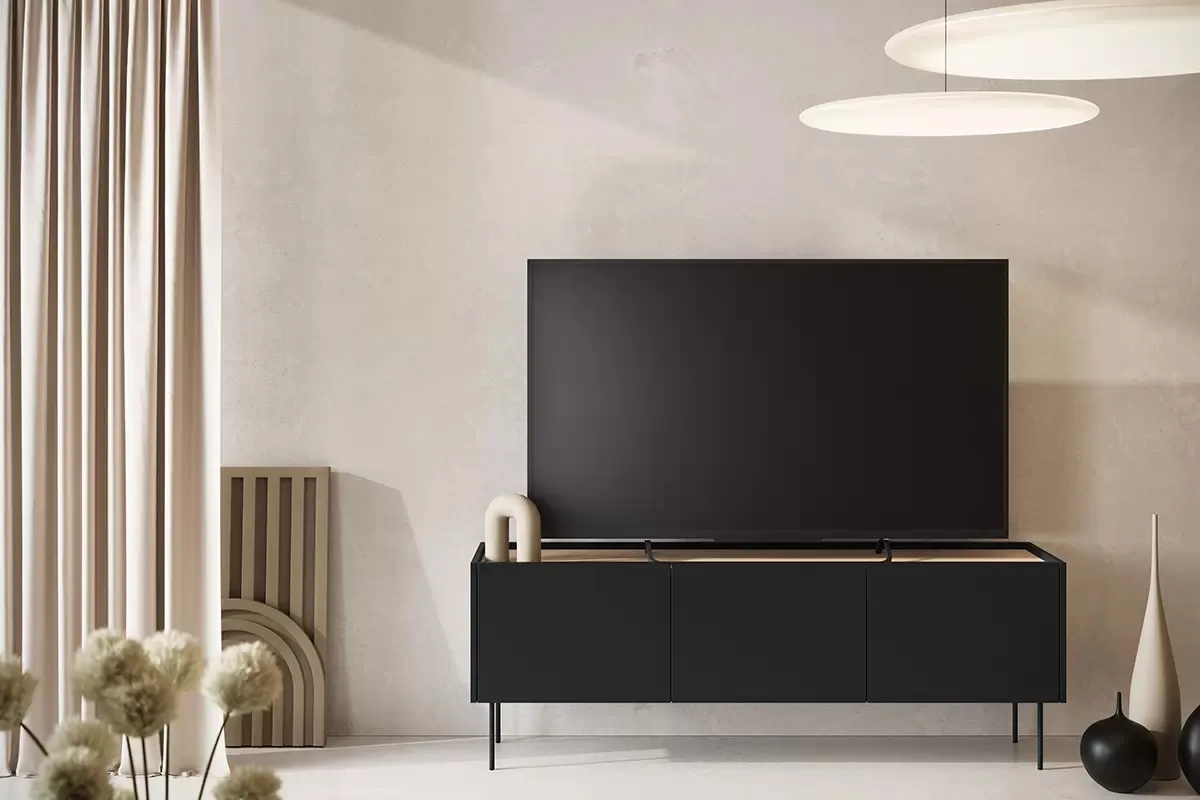 TV stolík Desin 170 cm s 2 zásuvkami — 2