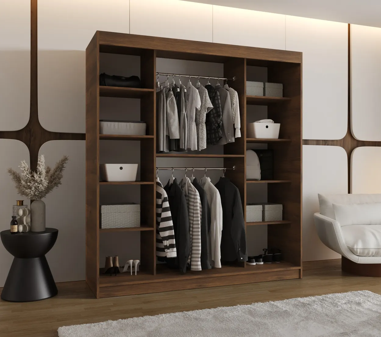 Skriňa s posuvnými dverami so zrkadlom Royal 180 cm — 3