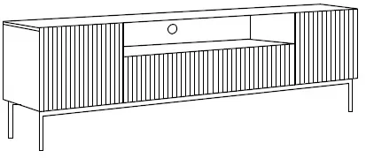 TV stolík Nicole 150 cm s výklenkom — 5