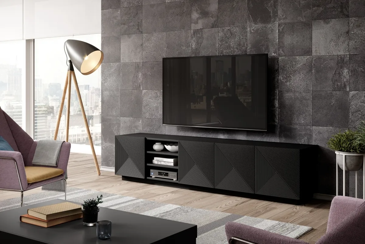 TV stolík s výklenkom Asha 200 cm — 4
