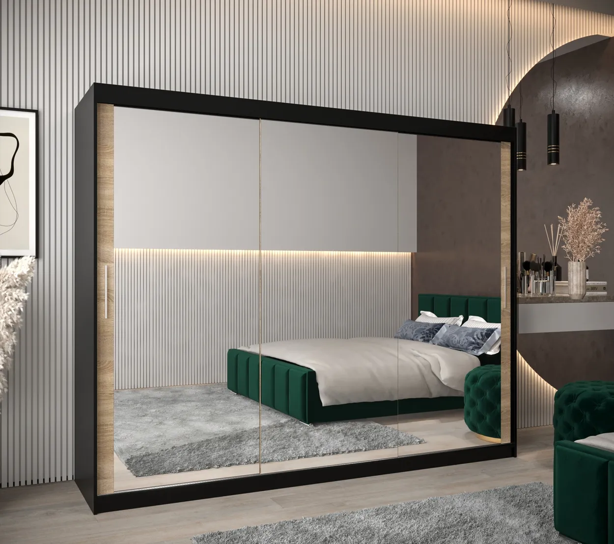Skriňa s posuvnými dverami Tokyo 3 250 — 2