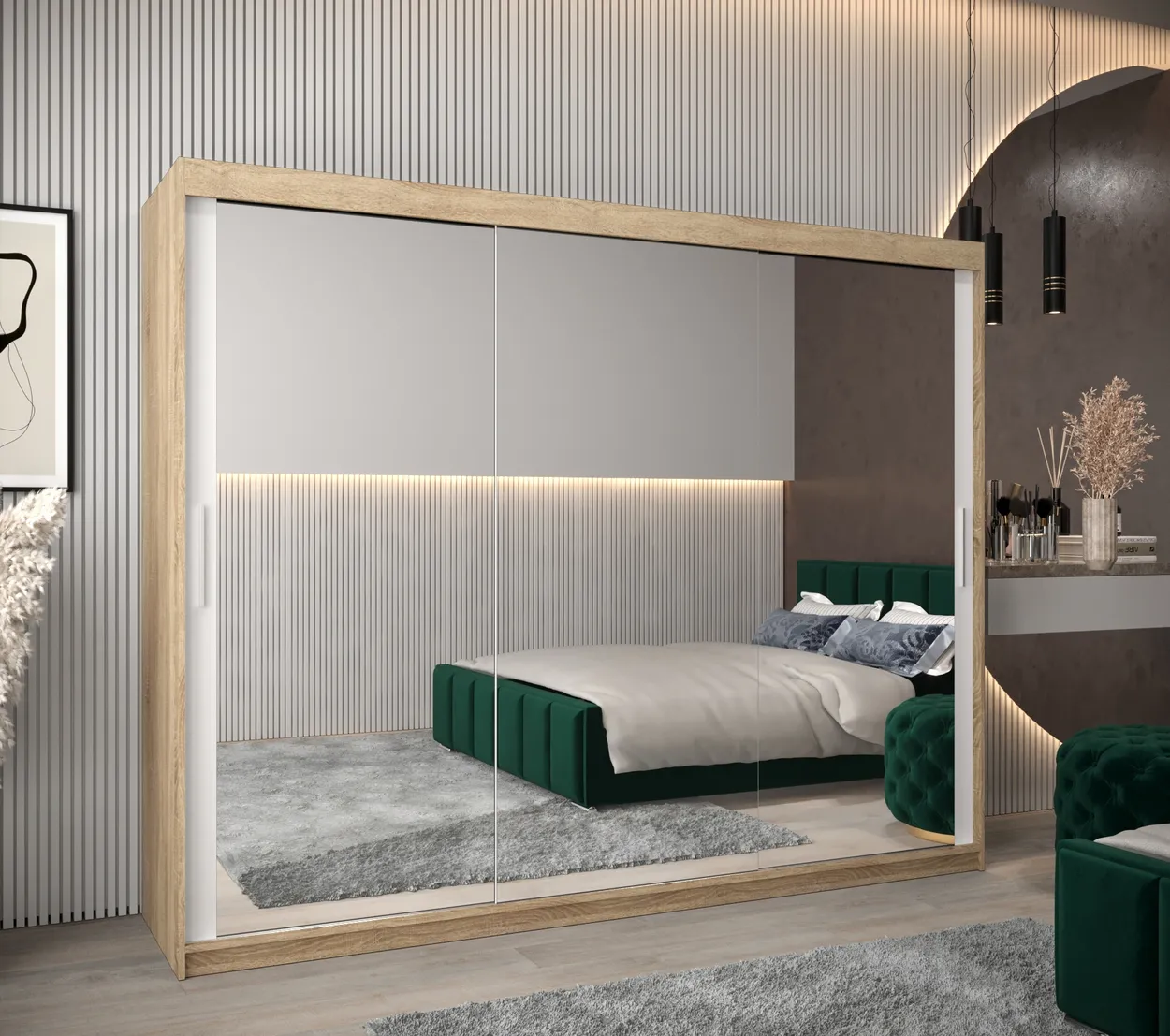 Skriňa s posuvnými dverami Tokyo 3 250 — 2