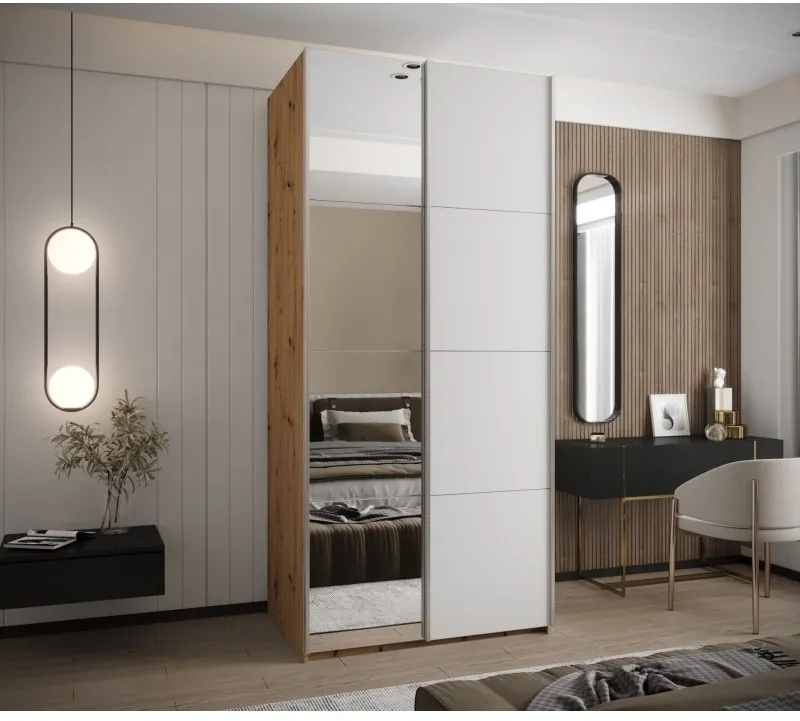 Skriňa s posuvnými dverami so zrkadlom Lux 3 120 — 2