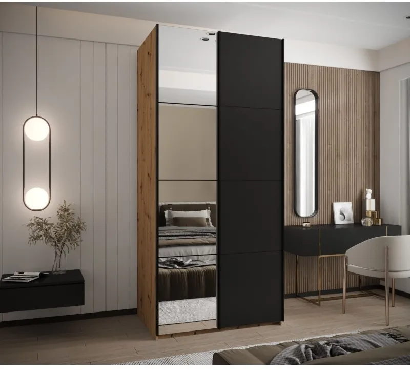Skriňa s posuvnými dverami so zrkadlom Lux 3 120 — 2
