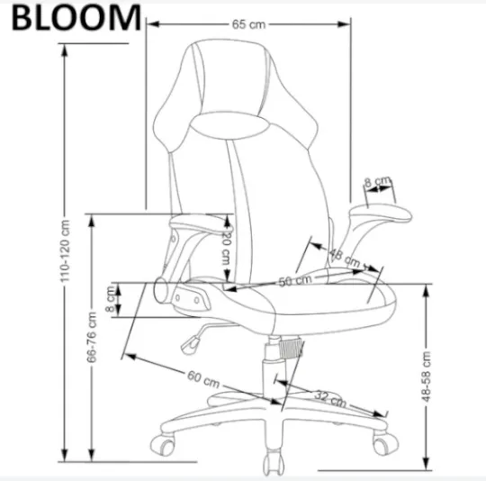 Kancelárske kreslo Bloom — 6