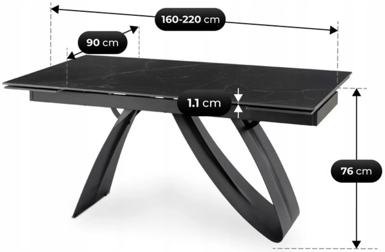 Stôl Devon 160 cm — 4