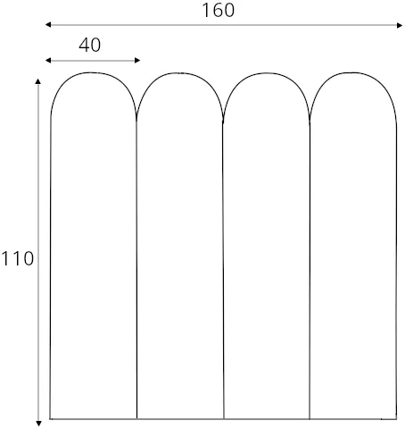 Čelo postele 160 Roll — 4
