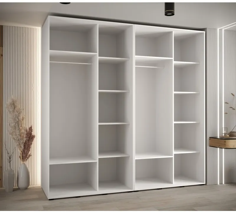 Skriňa s posuvnými dverami so zrkadlom Davos 5 240 cm 60 cm hĺbky — 5
