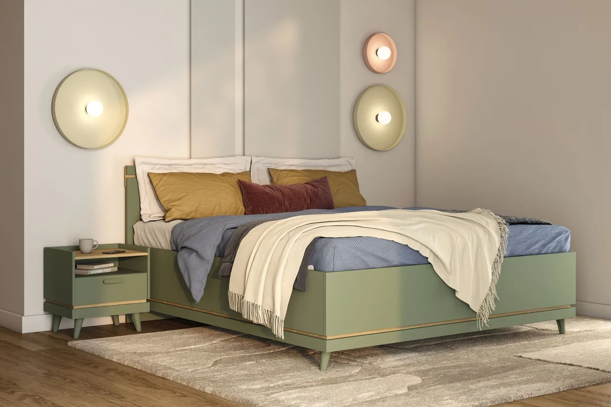 Posteľ Scandi 180 s úložným priestorom — 2