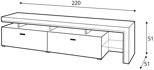 TV stolík Bruni — 3