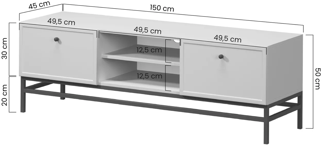 TV stolík Lorini na nožičkách — 5
