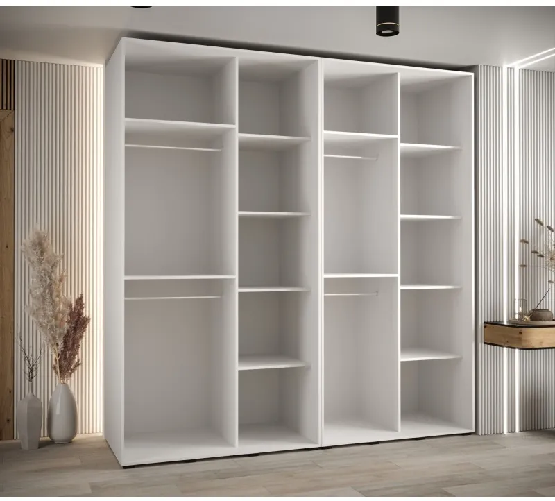 Skriňa s posuvnými dverami so zrkadlom Davos 5 230 60 cm hĺbky — 5