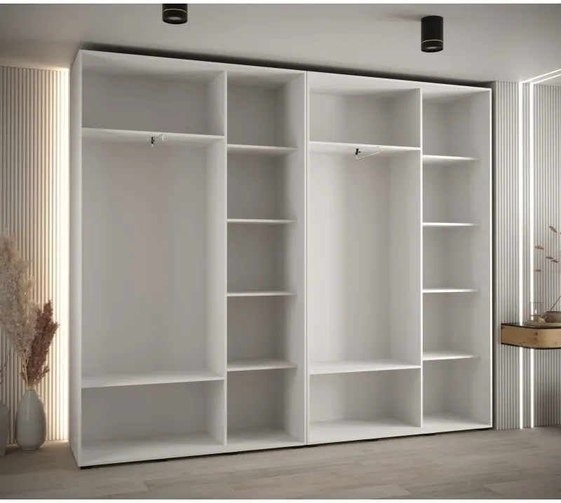 Posuvná skriňa so zrkadlom vysoká Davos 3 280 hĺbka 45 cm — 5