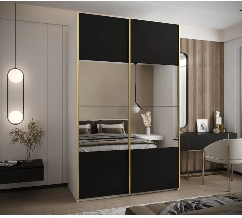 Skriňa s posuvnými dverami so zrkadlom Lux 4 150 — 2
