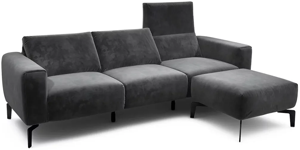 Trojmiestna rozkladacia pohovka s taburetom Cosy — 3