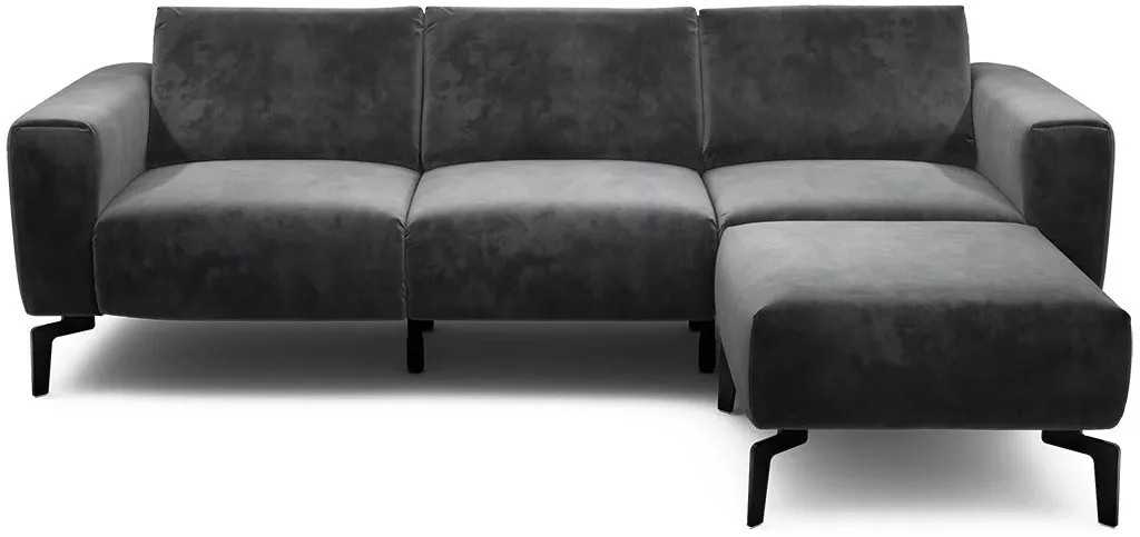 Trojmiestna rozkladacia pohovka s taburetom Cosy — 6