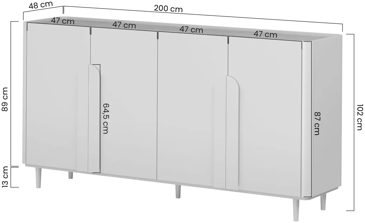 Komoda na nožičkách 200 Amilio — 4