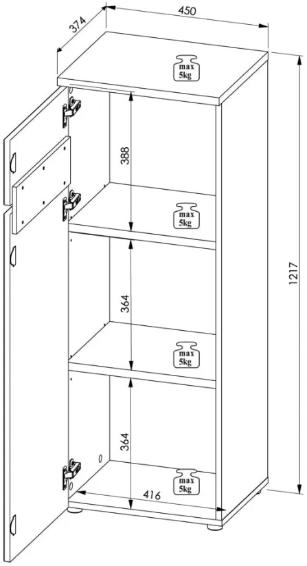 TV stolík Brego — 3