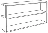 Regál Hyller Side Metal 150x75 cm