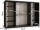 Skriňa Rubino V1 250 cm