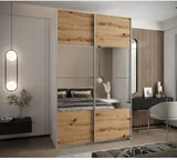 Skriňa s posuvnými dverami so zrkadlom Lux 4 160