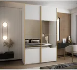 Skriňa s posuvnými dverami so zrkadlom Lux 4 160