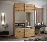 Skriňa s posuvnými dverami so zrkadlom Lux 4 160