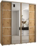 Skriňa s posuvnými dverami so zrkadlom Davos 5 210 cm 45 cm hĺbky