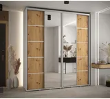 Skriňa s posuvnými dverami so zrkadlom Davos 5 210 cm 45 cm hĺbky
