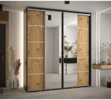 Skriňa s posuvnými dverami so zrkadlom Davos 5 210 cm 45 cm hĺbky