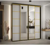 Skriňa s posuvnými dverami so zrkadlom Davos 5 210 cm 45 cm hĺbky