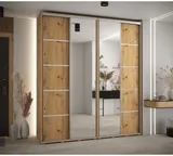 Skriňa s posuvnými dverami so zrkadlom Davos 5 210 cm 45 cm hĺbky