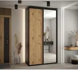 Skriňa s posuvnými dverami so zrkadlom vysoká Davos 3 140 hĺbka 45 cm