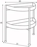 Stolík 60-2F Hanna Metal Half