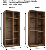 Skriňa s posuvnými dverami so zrkadlom Lux 3 100