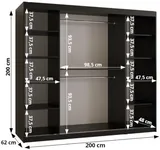 Skriňa Rubino V4 200