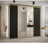 Skriňa s posuvnými dverami so zrkadlom vysoká Davos 3 250 hĺbka 60 cm