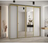 Skriňa s posuvnými dverami so zrkadlom vysoká Davos 3 250 hĺbka 60 cm