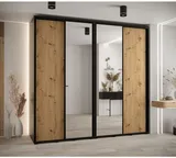 Skriňa s posuvnými dverami so zrkadlom vysoká Davos 3 250 hĺbka 60 cm