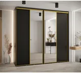 Skriňa s posuvnými dverami so zrkadlom vysoká Davos 3 250 hĺbka 60 cm