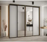 Skriňa s posuvnými dverami so zrkadlom vysoká Davos 3 250 hĺbka 60 cm